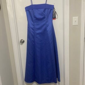 Size 10 Night Way blue maxi gown NWT